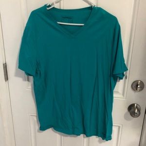 Express teal v neck